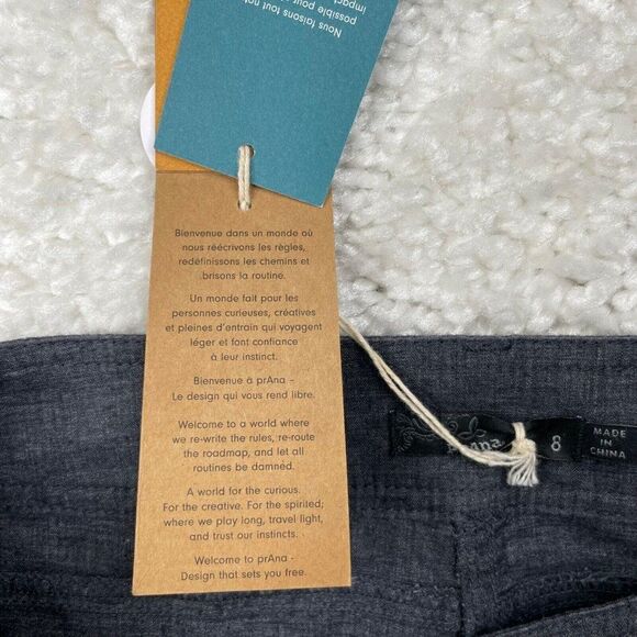 Prana Lizabeth Skirt Charcoal Gray NEW - Picture 9 of 15